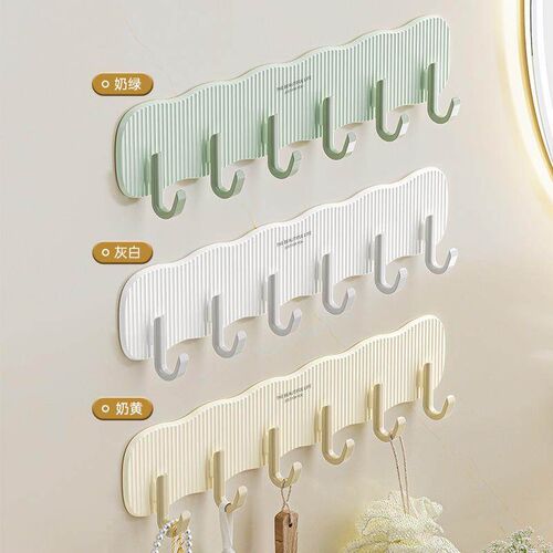 No-drill adhesive wall hooks with strong load-bearing capaci