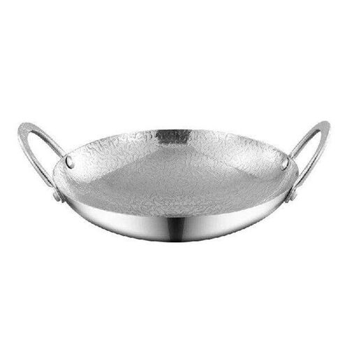 Stainless steel double ear drypot Hammer pattern snowflake
