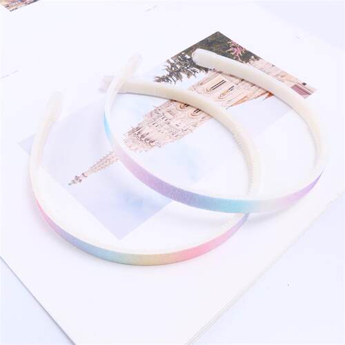 Cute childrens headband 1cm fresh princess gradient color h
