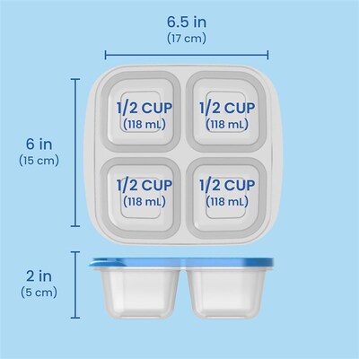 Snack Containers Food Storage Meal Prep Bento Lunch Boxes