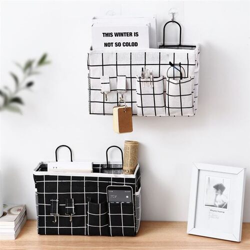cloth art receiving bag wall hanging type finishing storage