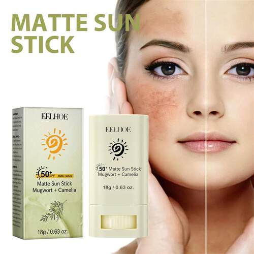 Portable SPF 50 Matte Bar Blocker Face Sunscreen Cream Moist