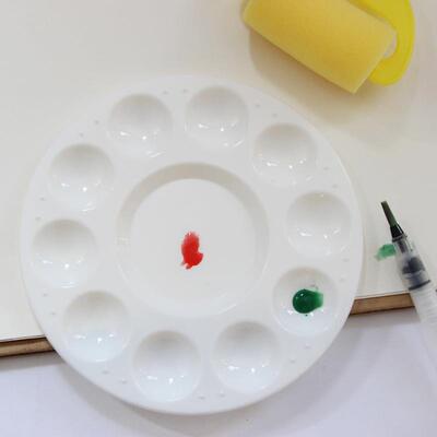 Palette, student, watercolor paints, palette调色盘