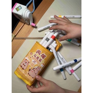 24Colors New Cartoon Capybara Acrylic Marker Rock Painting S