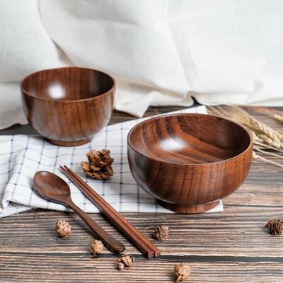 Salad Bowl Fruit Decoration Practical Wooden Household