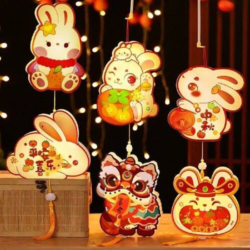 Material Package Mid-Autumn Festival Rabbit Lantern Long