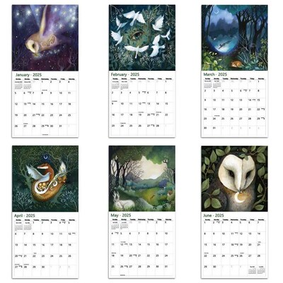 Daily Weekly Monthly Planner 2025 Calendar Forest Fairy Tale