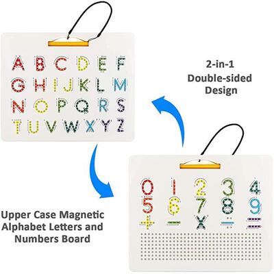2 In 1 Magnetic Drawing Board toys Alphabet Letter Tracing