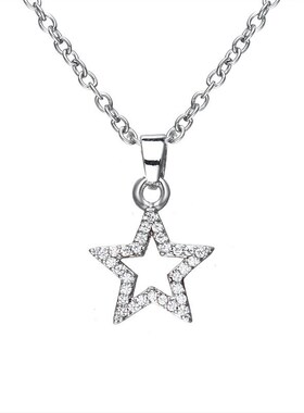 Fashionable temperament shiny five-pointed star AAA zircon n