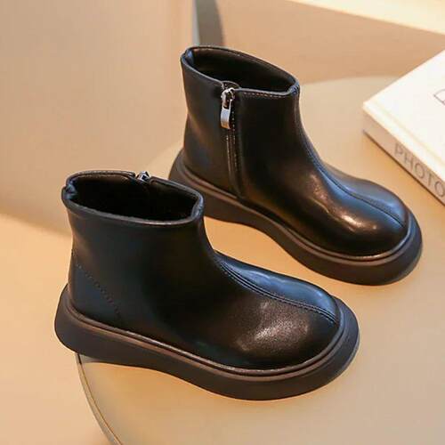 Autumn Winter Childrens Boots Fashion Simple Style Girls A