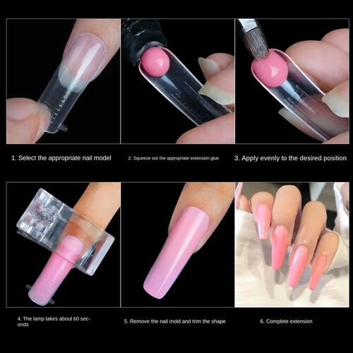 Clear Nail Extension Forms Top Molds For Nails Quick uilding