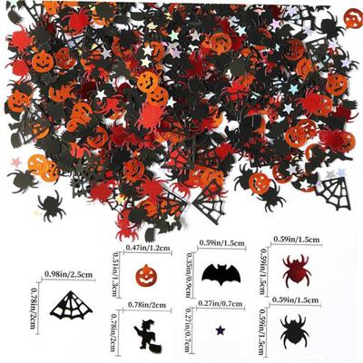 Halloween party decoration Wizard Spider glitter confetti sc
