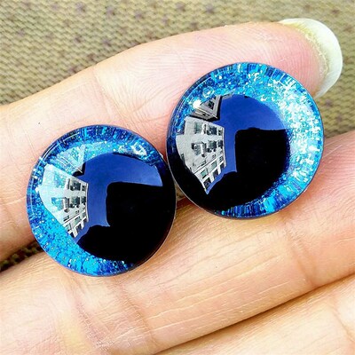 20pcs/lot 3D Glitter Safety Eyes For Toys Amigurumi Trapezoi