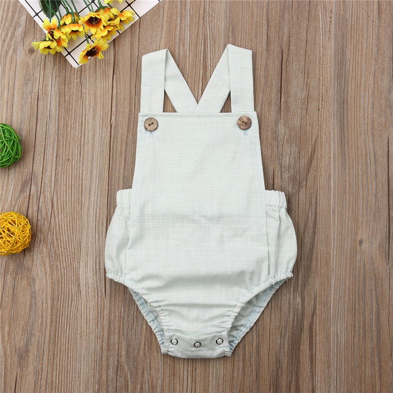 Baby Boys Romper Summer Infant Cotton Newborn Sleeveless Rom