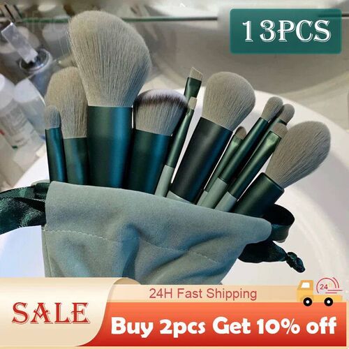 8/13pcs Soft Fluffy Makeup Brushes Set Eyeliner Eye Shadow B