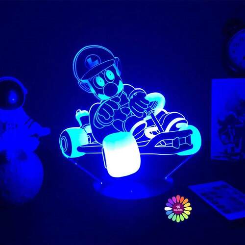 Yoshi 3D Illusion LED Night Light 16 Colors Gradual Changing