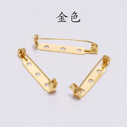 Iron Pin Needle with Hole Pin Brooch DIY Accessory Rotating