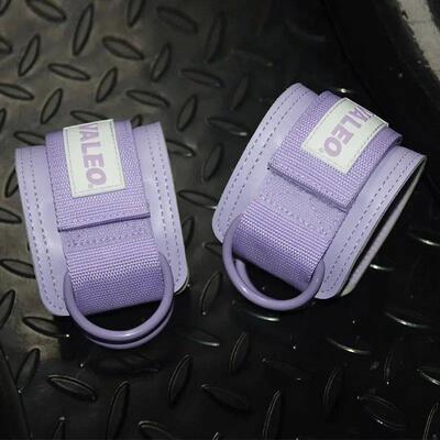 1Pcs Leather Fitness Ankle Straps Adjustable D-Ring Foot Sup