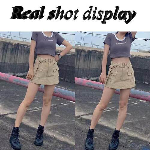 Lucyever Korean Style High Waist Mini Skirt Women Fashion wi