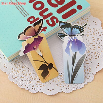 5Pcs Butterfly Bookmarks for Books Cute Kawaii 3D Bookmark O