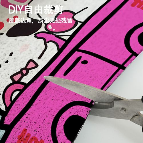 新婚结婚入户门地垫门口丝圈卡通耐脏防滑垫喜庆红色除尘免洗地毯