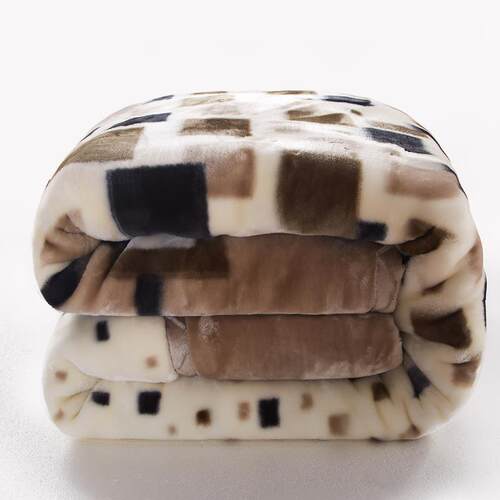 winter double layer thickened raschel blanket quilt 加厚毛毯