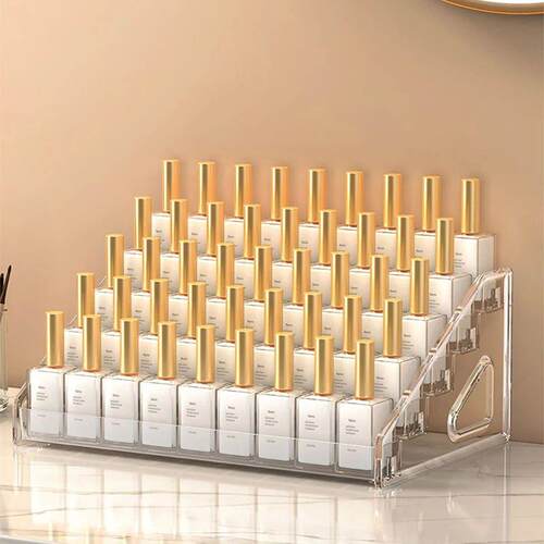 Nail Polish Organizer 7 Layers Upgraded Acrylic Display Rack