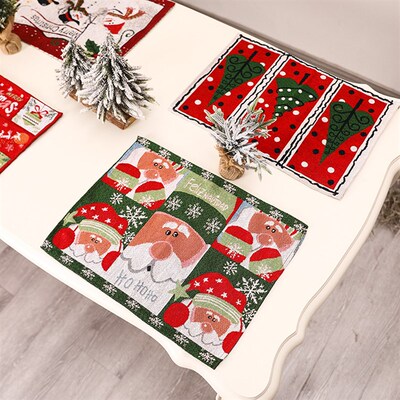 Christmas Christmas Placemat Family Dining Table Atmosphere