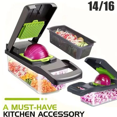 14/16pcs Multifunctional Vegetable Slicer Cutter Food Grade