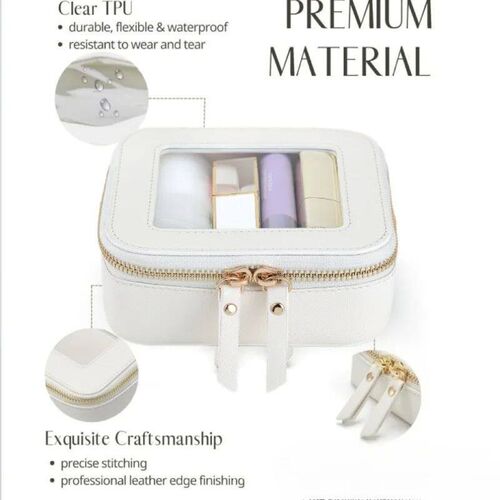Transparent Mini Makeup for Cute Clear Pouch Waterproof Trav