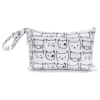 Mini Travel Wet Bag For Baby Nappies Menstrual Pads Zippered