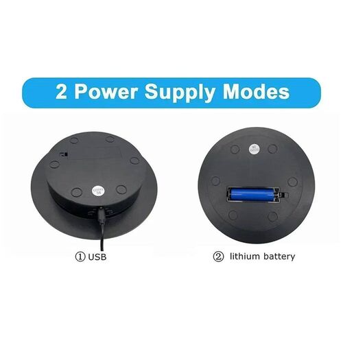 7.87 Inch 360 Degree Electric Rotating Stand with Remote Con