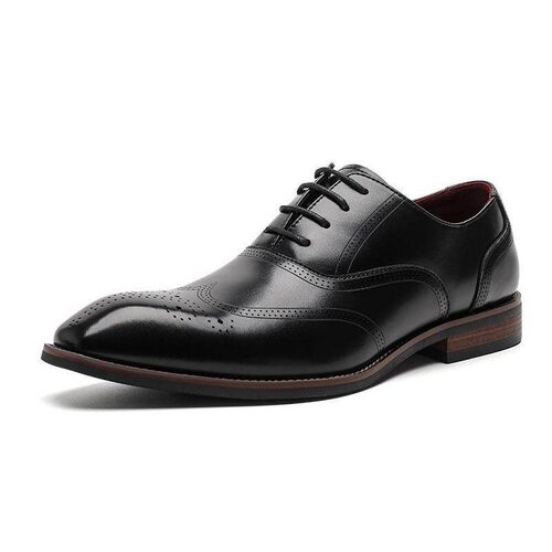 Business Mens Leather Dress Shoes 男士商务皮鞋真皮实木