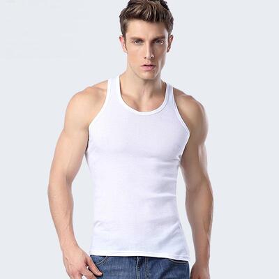 High Quality Men Cotton Tank Top Comfortable Vest Undershirt