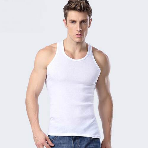 High Quality Men Cotton Tank Top Comfortable Vest Undershirt
