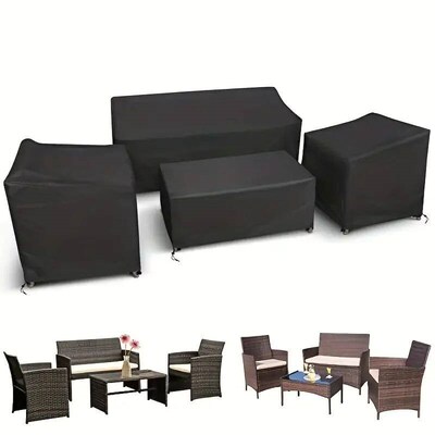 4pcs/Set Patio Furniture vers, Heavy Duty Waterproof Outdoor