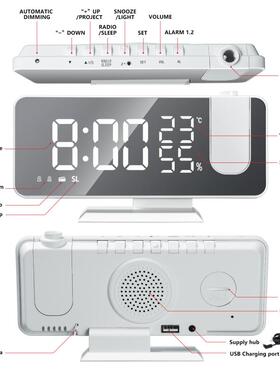 LED Digital Alarm Clock Watch Table Electronic Desktop Clock