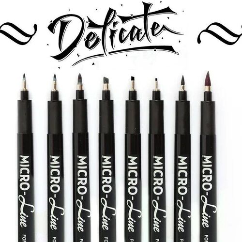 Hand Lettering Pens, Calligraphy Brush Pen, Pigment Liner Mi