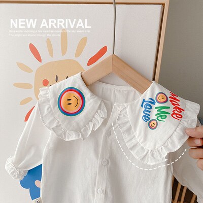 MILANCEL 2022 Spring Kids Shirts Long Sleeve Girls Blouse Pe