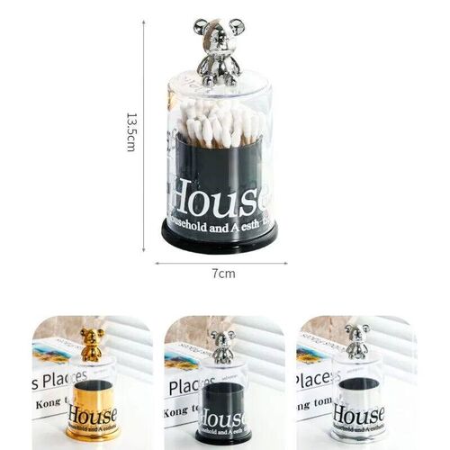 Creative Bear Toothpick Box Cotton Swab Storage Box Toothpic