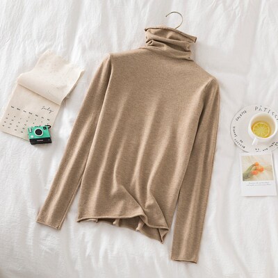 Turtleneck Women Sweaters  Autumn Winter Sweater Knitted