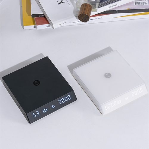 泰摩黑镜NNO意式咖啡电子秤 手冲咖啡秤 家用咖啡豆称重 计时秤