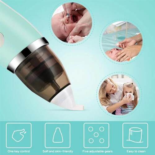 Baby Nose Cleaner Silicone Nasal Suction Aspirator For Infan