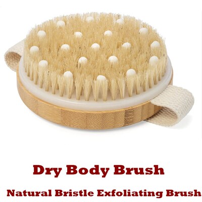 Dry Body Brush Bristle Exfoliating Brush for Skin Renewal