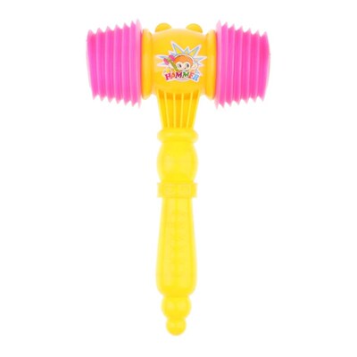 Large Plastic Squeaky Hammer with Whistle, Kids Sound Toy, B