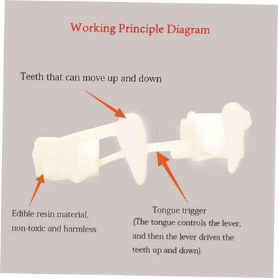 Halloween Retractable Fangs Masquerade Props Vampire Teeth新