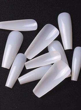 500pcs/bag Long Ballerina Nails Clear Natural Coffin False N