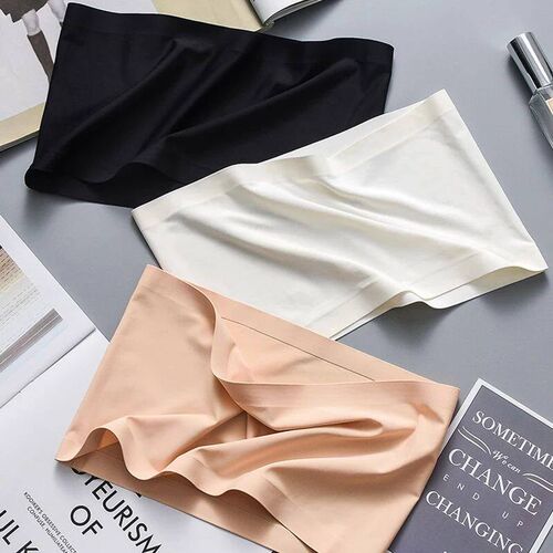 Summer Women Modal Bandeau Top Solid Breathable Strapless Br