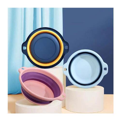 Portable Foldable Laundry Basin Plastic Travel Folding Wash