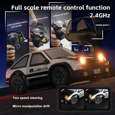 RC Drift Car 1/64 AE86 Mini Desktop Remote Control 2.4G 4WD